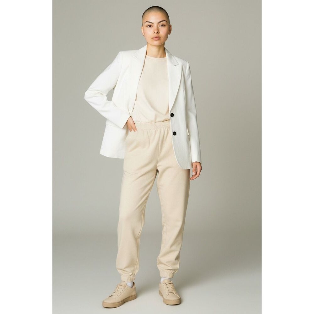 Maria McManus Single Breasted Blazer in Off White NWT Size 4